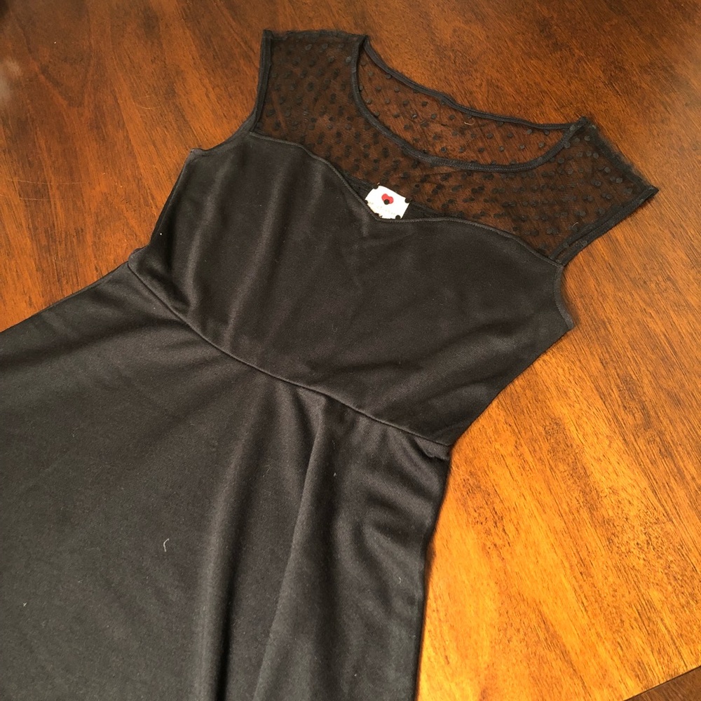 Black Dress with mesh detail